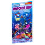 Растущие в воде животные Bondibon «МОРСКОЙ МИР»,  набор 6 шт., BLISTER 28х1,3х15 см