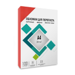 Обложки картонные Гелеос Обложки А4 “кожа” красные 100 шт. CCA4R