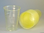 Пластиковый одноразовый стакан “Стандарт”, 200 мл, 100 шт/уп, лимонно-желтый (1000 шт)