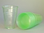 Пластиковый одноразовый стакан “Стандарт”, 200 мл, 100 шт/уп, салатовый (1000 шт)