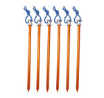 Колышки алюминиевые AceCamp с петлями. Набор. 6 шт. 2719