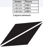 Дно под тамбур палатки Alexika RONDO 4 , black, 95х215х2шт., 9527.0410