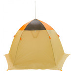 Палатка рыбака Митек Омуль 3 (оранжевый/хаки-бежевый)