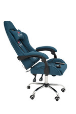 Массажные кресла Calviano Вибромассажное кресло  ASTI ULTIMATO light blue fabric