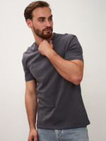 Мужская базовая футболка тёмно-серый графит Texdress  5XL