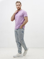 Базовая футболка унисекс сиреневая160г/м Texdress  6XL