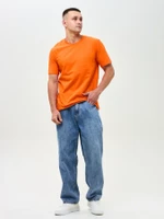 Мужская базовая футболка оранжевая Texdress  6XL