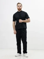 Китель-поло черный  XXXL