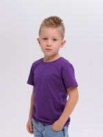 Футболка базовая детская для мальчиков фиолетовая 160гр  98