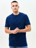 Мужская базовая футболка тёмно-синяя Texdress  5XL