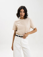 Женская базовая футболка телесная Texdress  XXXL