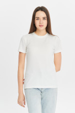 Футболка женская приталеная белая  XXXL