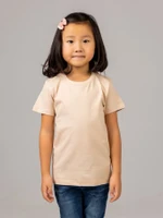Футболка базовая детская для девочек телесная 160гр  98