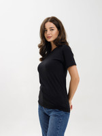 Женская базовая футболка черная Texdress  XXXL