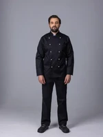 Китель классический с пуклями черный  XXXL