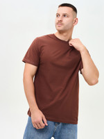 Базовая футболка унисекс коричневая 160г/м Texdress  6XL