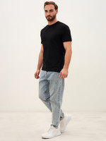 Мужская базовая футболка чёрная Texdress  5XL