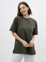 Футболка женская оверсайз хаки  XL