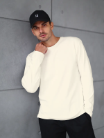 Лонгслив мужской молочно-белый с лайкрой Texdress  XL