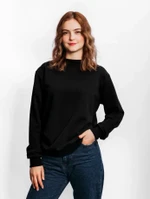 Свитшот женский базовый черный Texdress  XXXL
