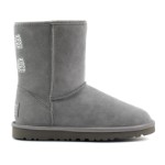 Женские угги Ugg Classic Short Crystal Bow Locomotive Grey