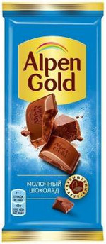 Шоколад Альпен голд (Alpen Gold) Молочный 80 гр х 21 шт., флоу-пак