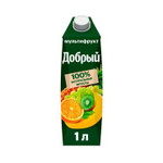 Сок Добрый Мультифрукт, т/пак 1л х 12шт