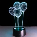 3D светильник воздушные шарики