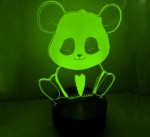 3D светильник Панда