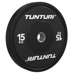 Диск бамперный Tunturi Platinum, черный, 15 кг