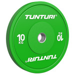 Диск бамперный Tunturi Platinum, зеленый, 10 кг