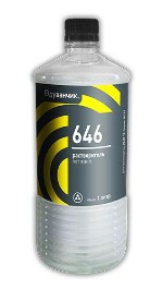 Растворитель 646 (ГОСТ-18188-72) 1 литр в коробке 12 шт оптом