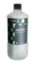 Ацетон (ГОСТ 2768-84) 0,5 литра в коробке 20 шт