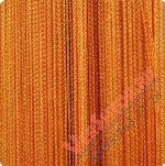 1мм Нитяная штора Vershtor однотонная оранжевая №3, плотная