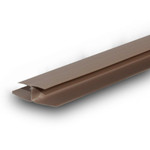 Профиль соединительный пвх (h-образный) 10х3000 мм бежевый