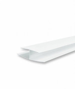 Профиль соединительный пвх (h-образный) 10х3000 мм белый