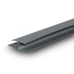 Профиль соединительный пвх (h-образный) 10х3000 мм серый