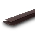 Профиль соединительный пвх (h-образный) 10х3000 мм шоколад