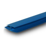 Профиль соединительный пвх (h-образный) 10х3000 мм синий