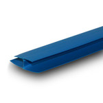 Профиль соединительный пвх (h-образный) 10х3000 мм синий