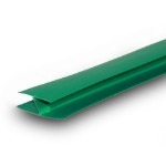 Профиль соединительный пвх (h-образный) 10х3000 мм зеленый