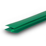 Профиль соединительный пвх (h-образный) 10х3000 мм зеленый