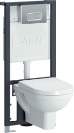 Комплект VitrA Form 300 9812B003-7203 кнопка хром