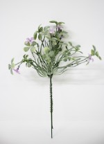 Вставка фиолетового цветка искусственная 19 см
