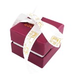 Кольцевая коробка - ювелирные футляры с логотипом вашего бренда Alfa Gold Box KKCK01