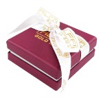 Коробка для Квадратное ожерелье - ювелирные футляры с логотипом вашего бренда Alfa Gold Box KKCK14