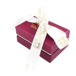 Коробка для Обручальные кольца - ювелирные футляры с логотипом вашего бренда Alfa Gold Box KKCK2