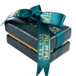 Коробка для Обручальные кольца - ювелирные футляры с логотипом вашего бренда Alfa Gold Box KKDCK2