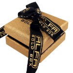 Коробка для Квадратное ожерелье - ювелирные футляры с логотипом вашего бренда Alfa Gold Box KLCK14