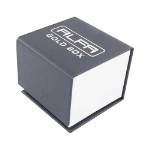 Кольцевая коробка - ювелирные футляры с логотипом вашего бренда Alfa Gold Box KM01